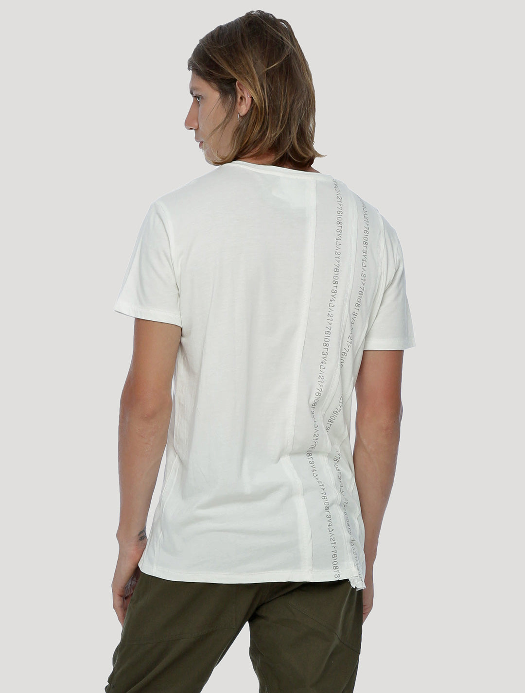 Serial Asymmetric T Shirt - Psylo Fashion