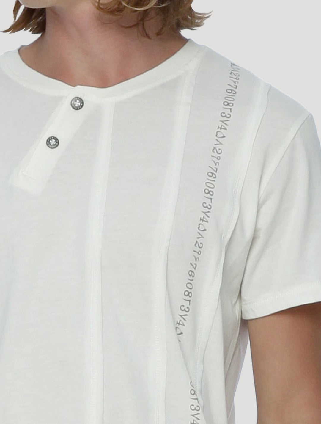 Serial Asymmetric T Shirt - Psylo Fashion