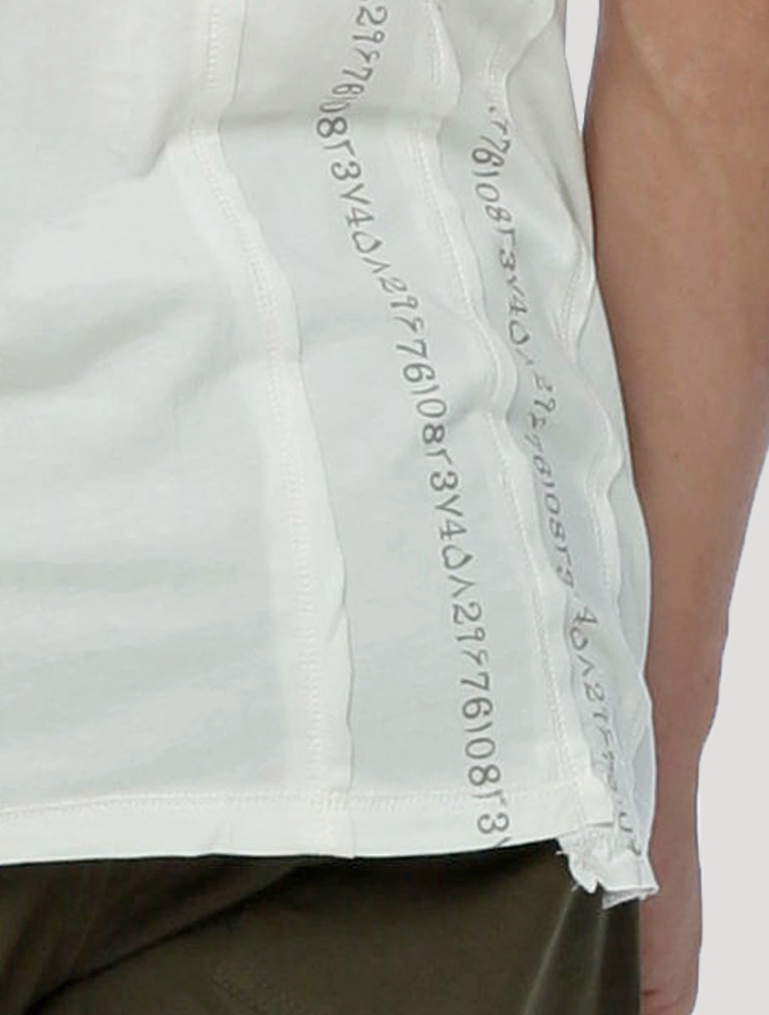 Serial Asymmetric T Shirt - Psylo Fashion