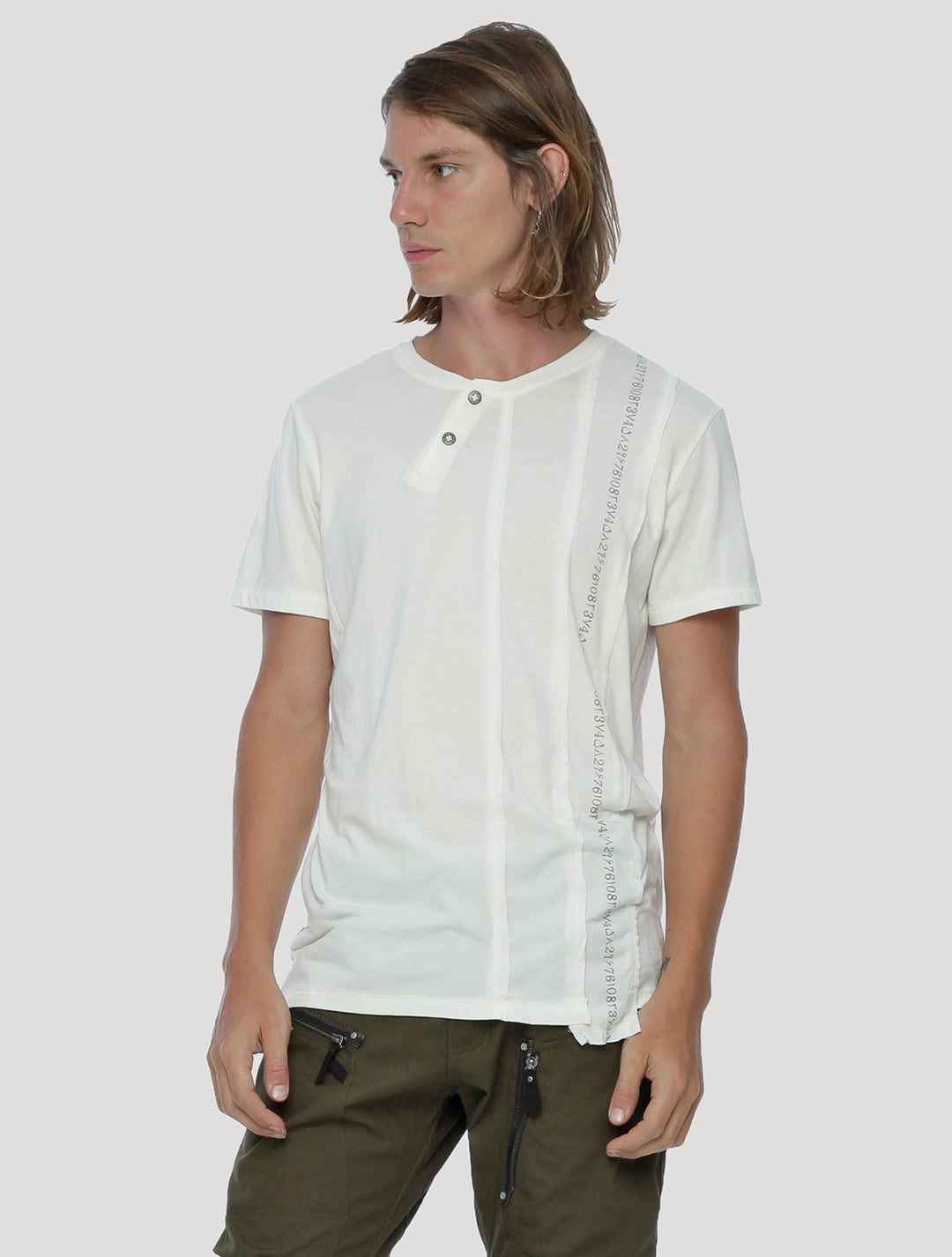 Serial Asymmetric T Shirt - Psylo Fashion