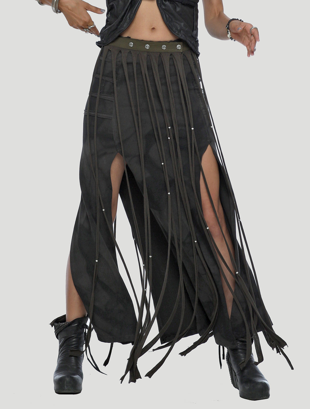 Splice Fringe Belt - Psylo Fashion