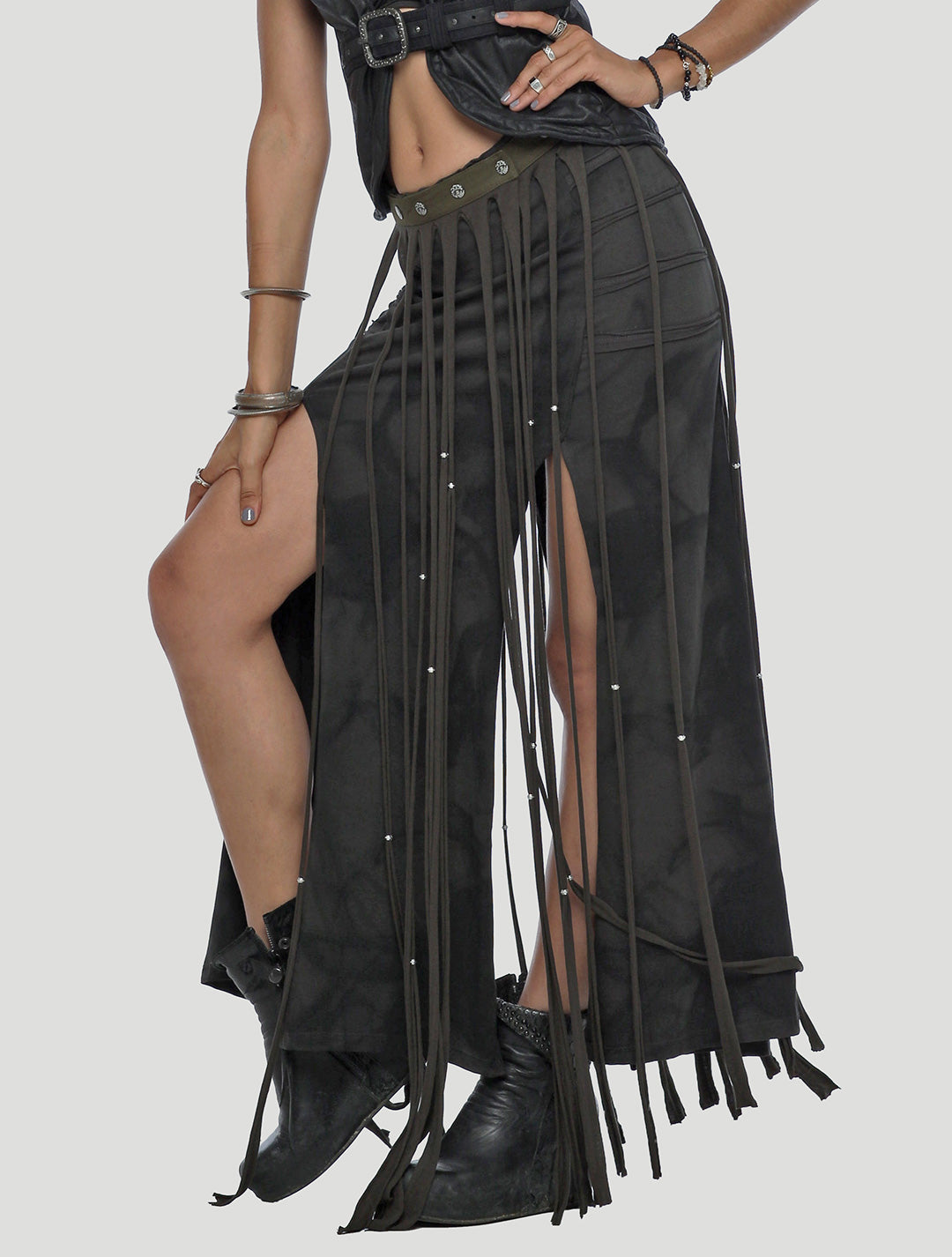 Splice Fringe Belt - Psylo Fashion