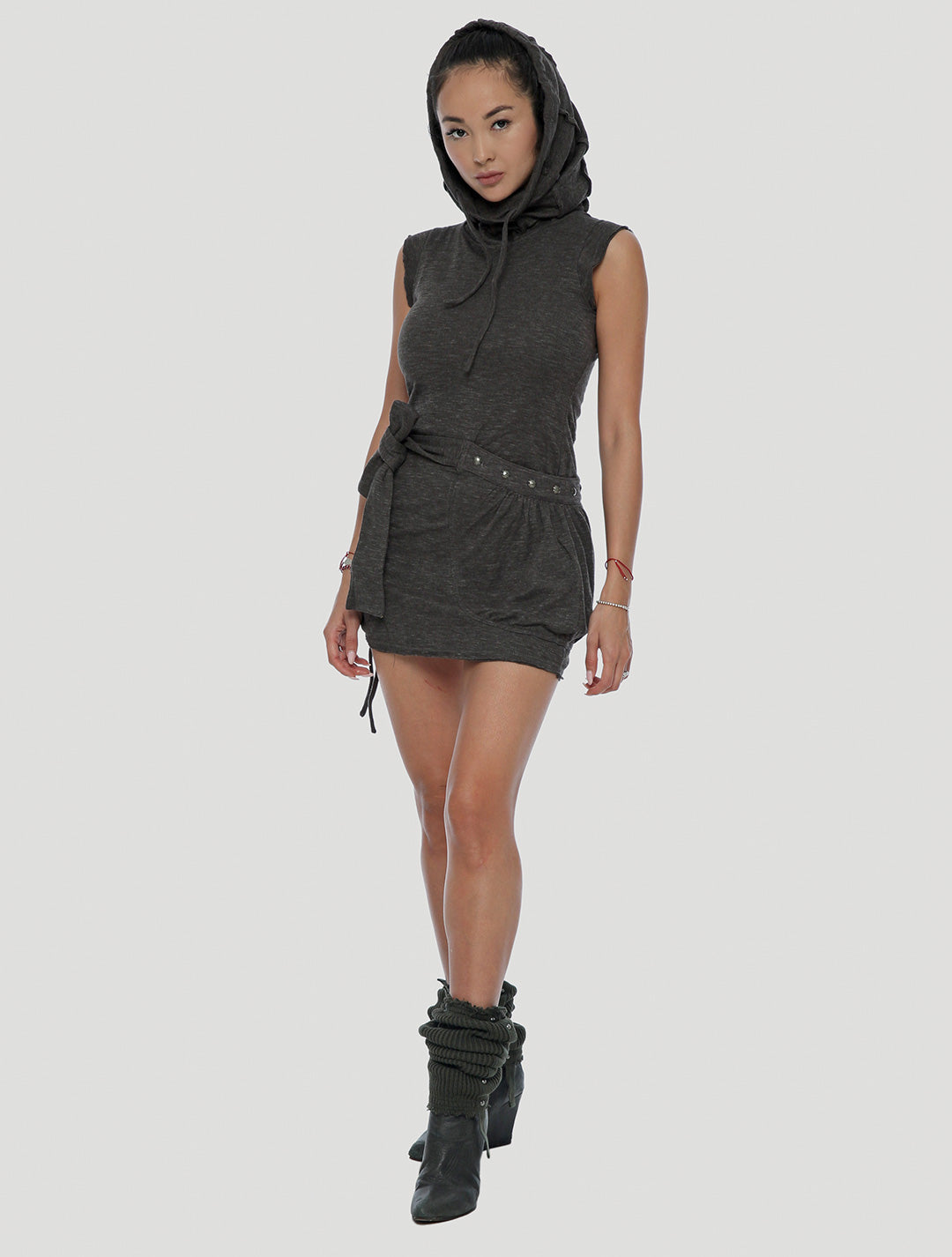 Soba Sleeveless Turtleneck Dress - Psylo Fashion