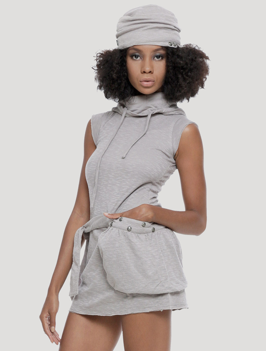 Soba Sleeveless Turtleneck Dress - Psylo Fashion