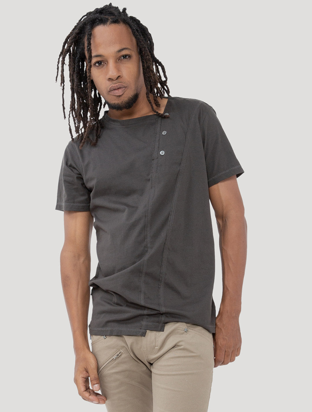 Slanted Rmx Short Sleeves Tee - Psylo Fashion