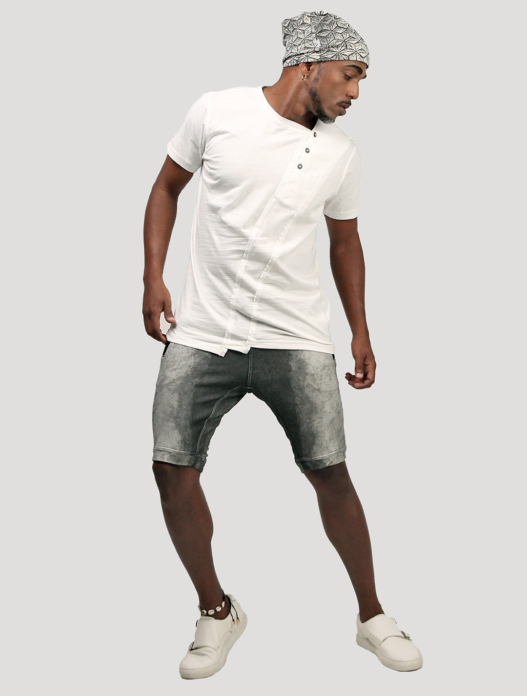 Slanted Rmx Short Sleeves Tee - Psylo Fashion