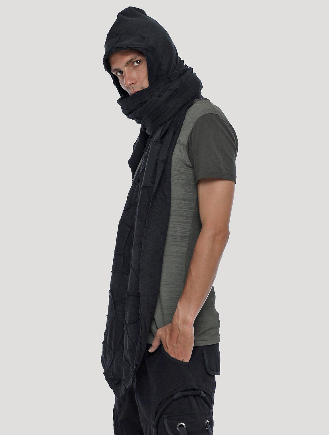 Tosca Pecoa Hooded Scarf - Psylo Fashion