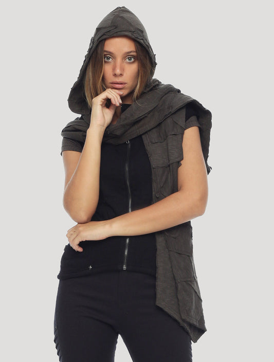 Tosca Pecoa Hooded Scarf - Psylo Fashion