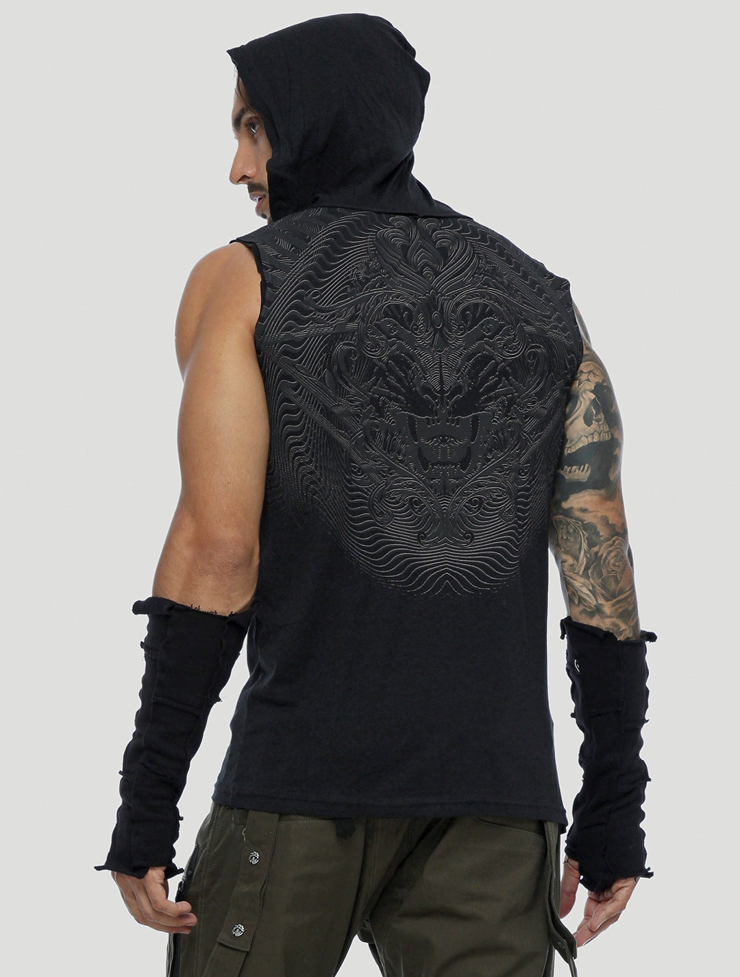 Tiger Sleeveless Hoodie - Psylo Fashion