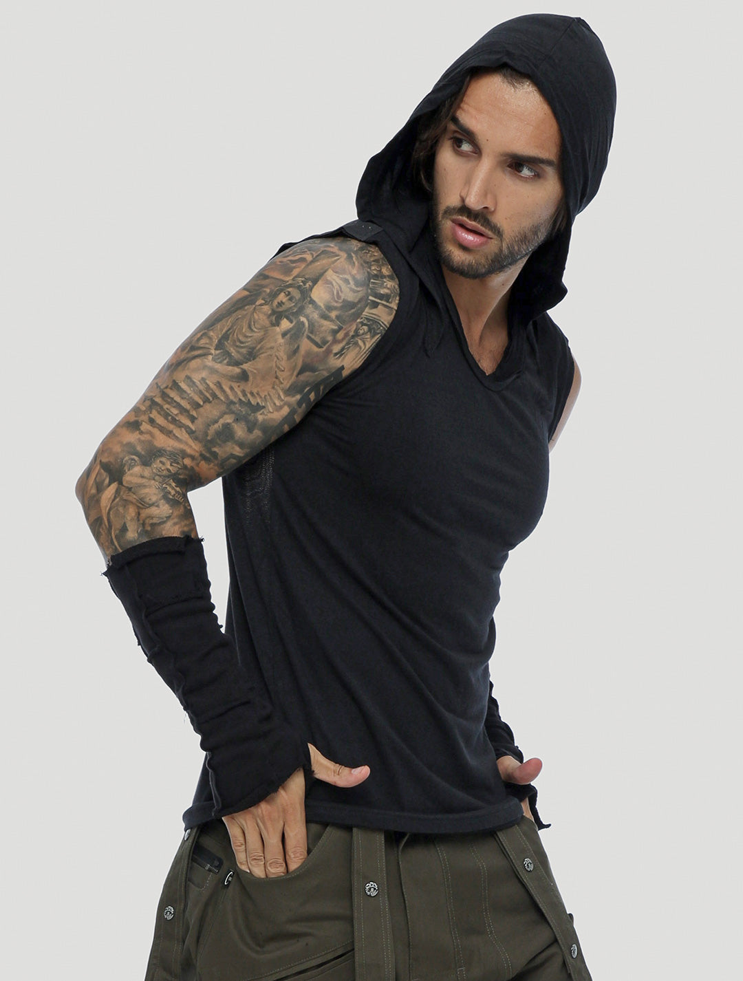 Tiger Sleeveless Hoodie - Psylo Fashion