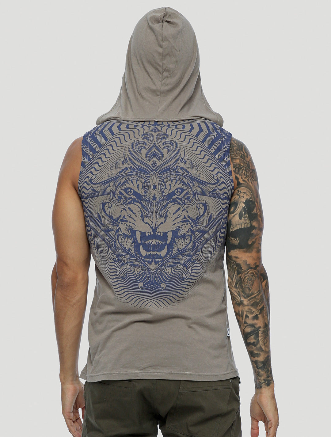 Tiger Sleeveless Hoodie - Psylo Fashion