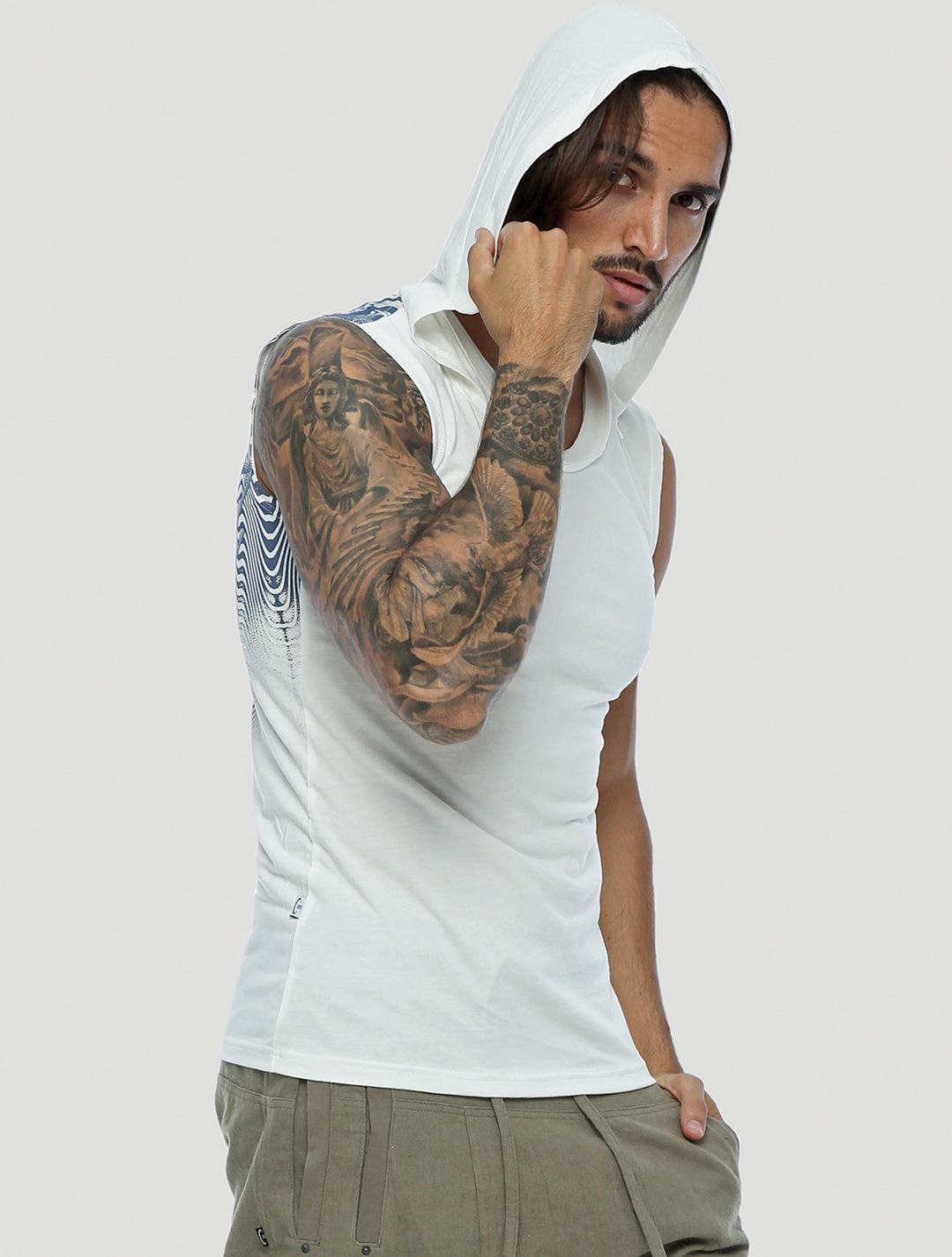 Tiger Sleeveless Hoodie - Psylo Fashion