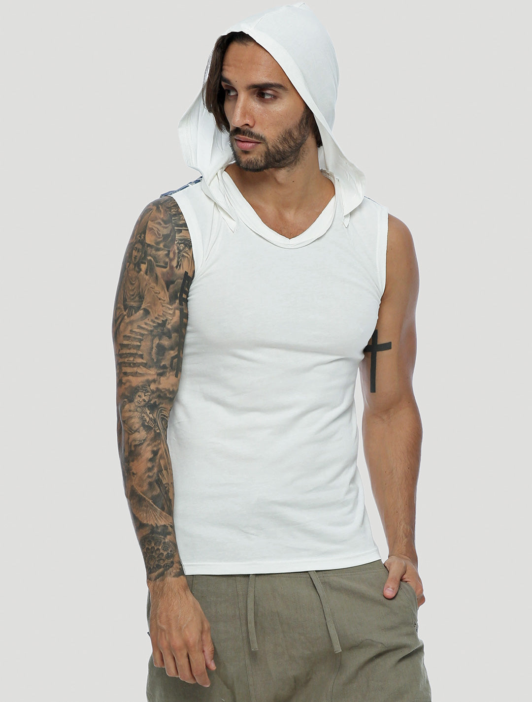 Tiger Sleeveless Hoodie - Psylo Fashion