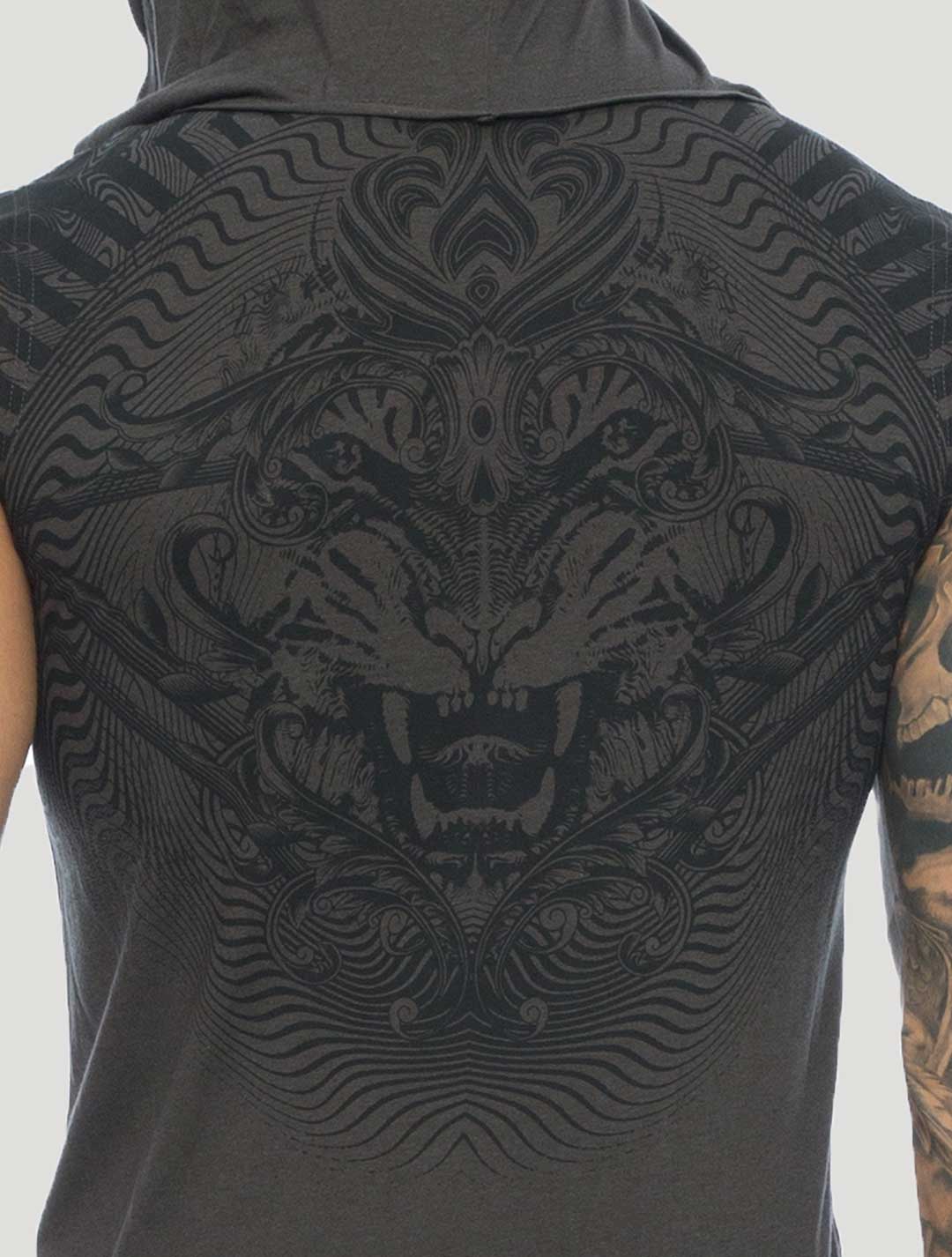 Tiger Sleeveless Hoodie - Psylo Fashion