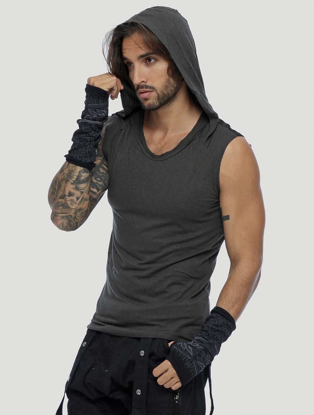 Tiger Sleeveless Hoodie - Psylo Fashion
