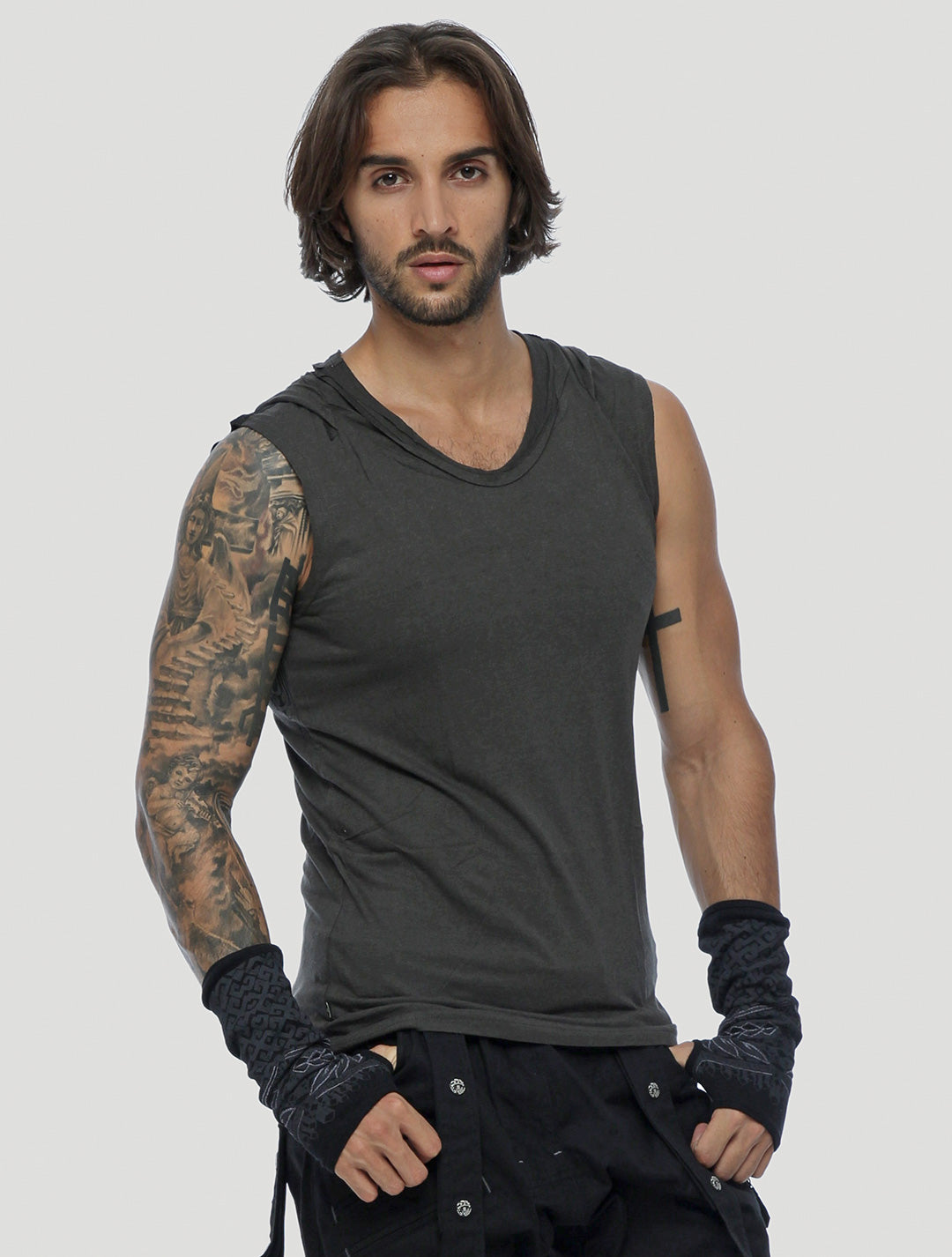 Tiger Sleeveless Hoodie - Psylo Fashion