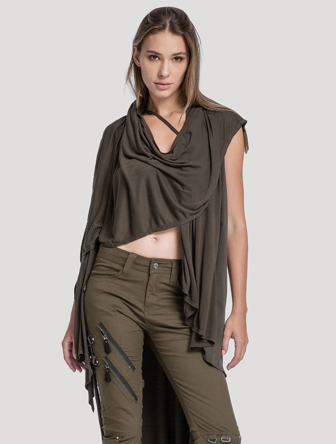 Virgin Hooded Long Kaftan - Psylo Fashion