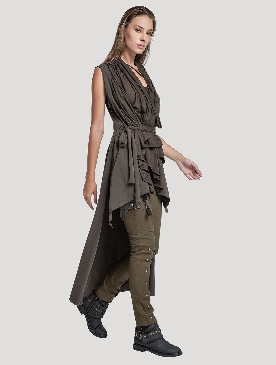 Virgin Hooded Long Kaftan - Psylo Fashion