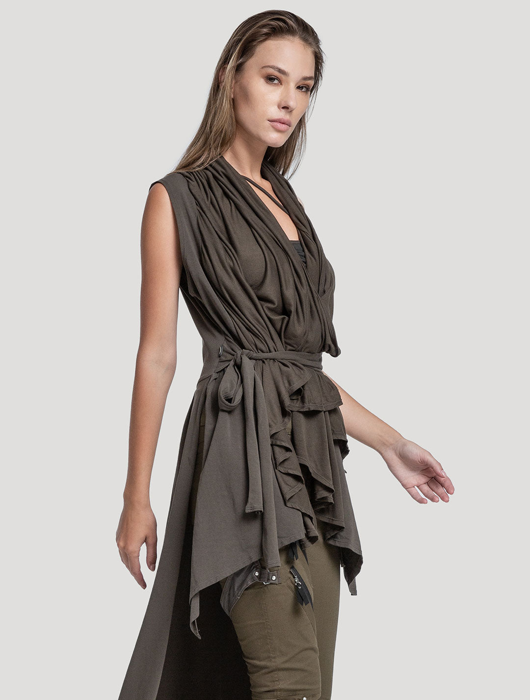 Virgin Hooded Long Kaftan - Psylo Fashion