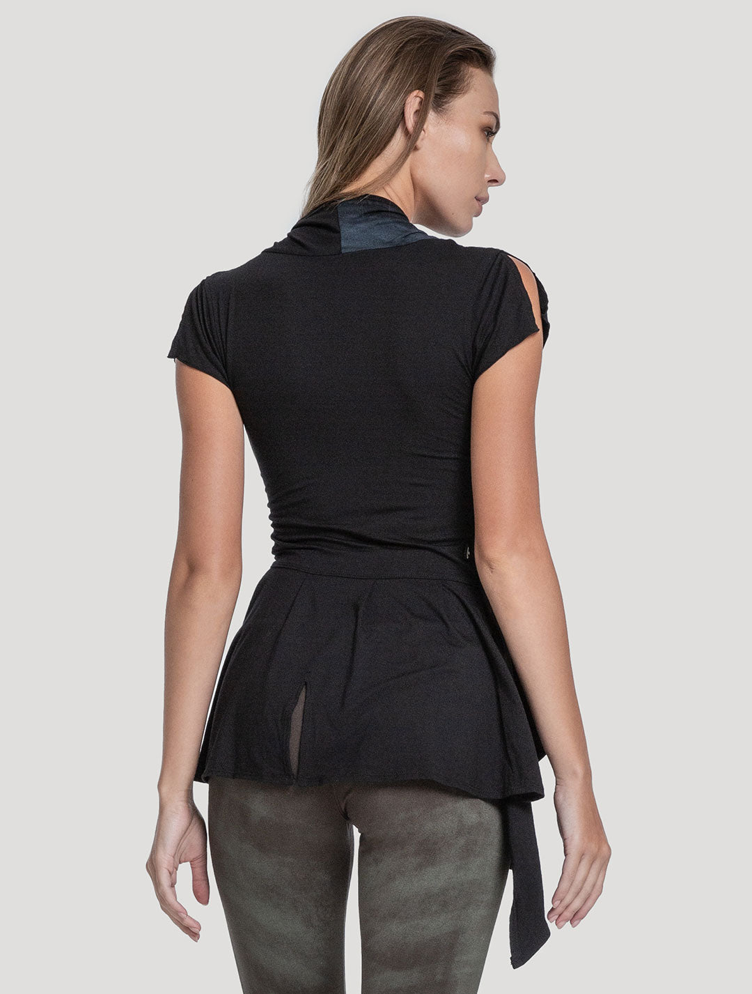 'Virgo' Black Top - Psylo Fashion