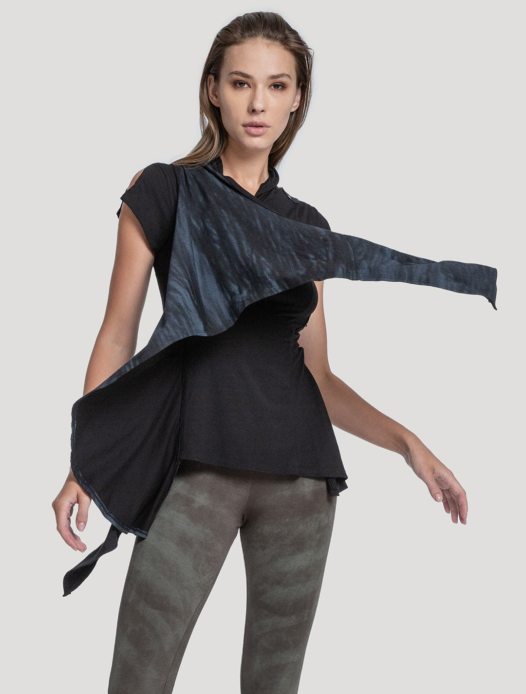 'Virgo' Black Top - Psylo Fashion