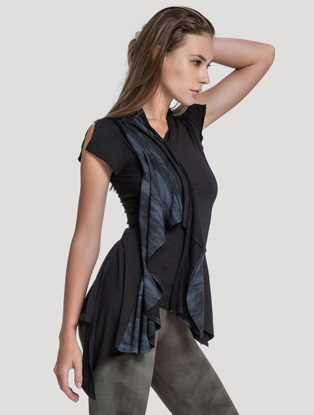 'Virgo' Black Top - Psylo Fashion
