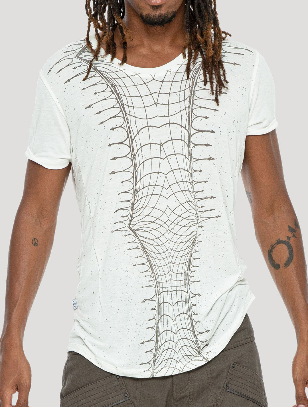 'Vortex' 100% Bamboo Printed T-shirt by Psylo Fashion