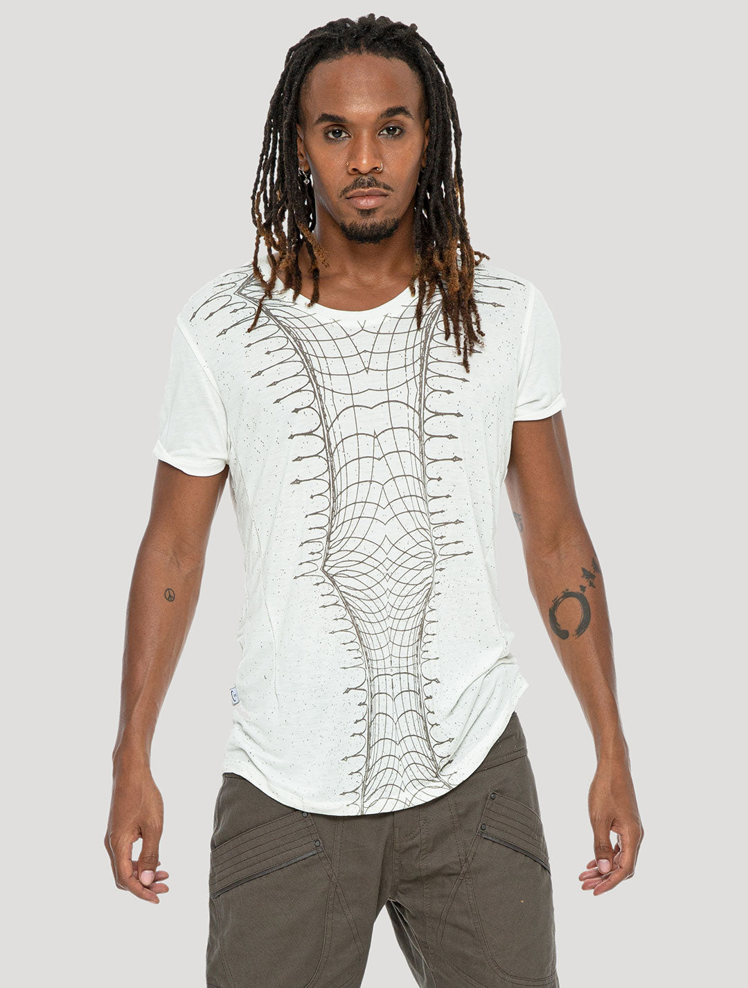 'Vortex' 100% Bamboo Printed T-shirt by Psylo Fashion