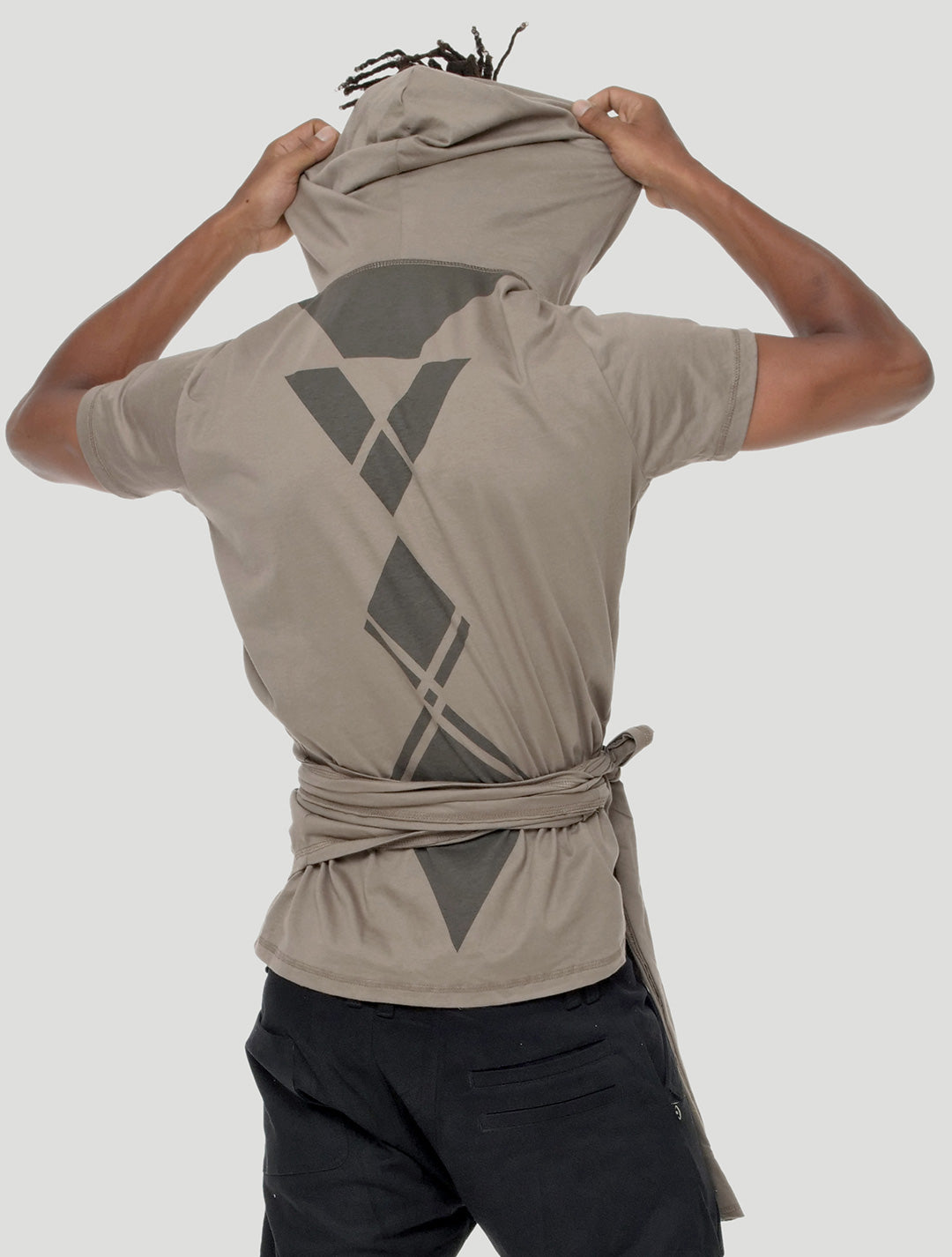 Wu Mei Hoodie Wrap Top - Psylo Fashion