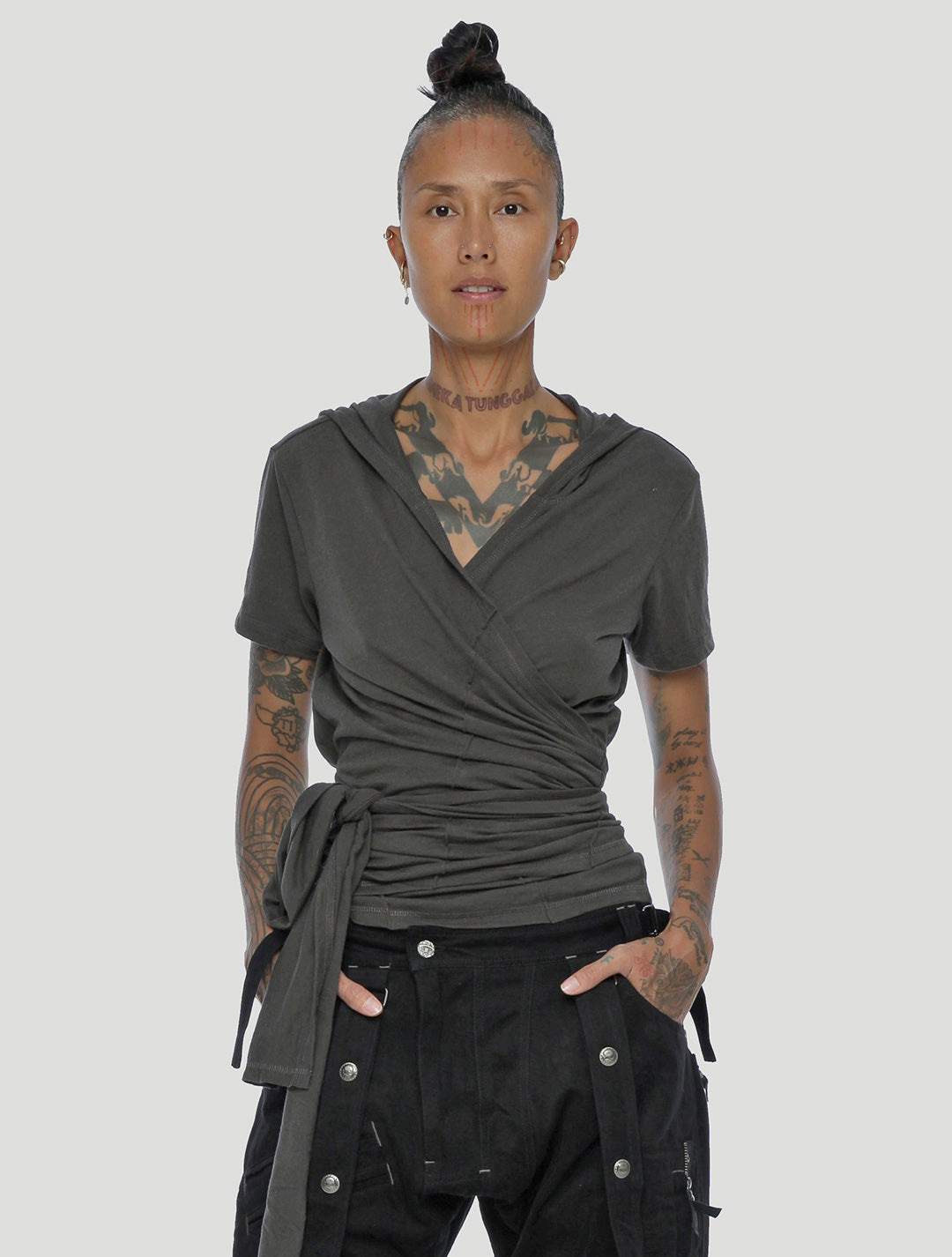 Wu Mei Hoodie Wrap Top