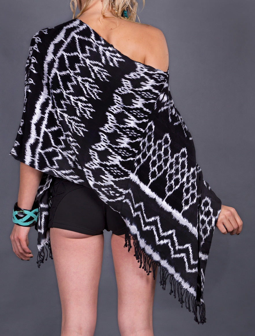 Boho Poncho Jaspe - Psylo Fashion