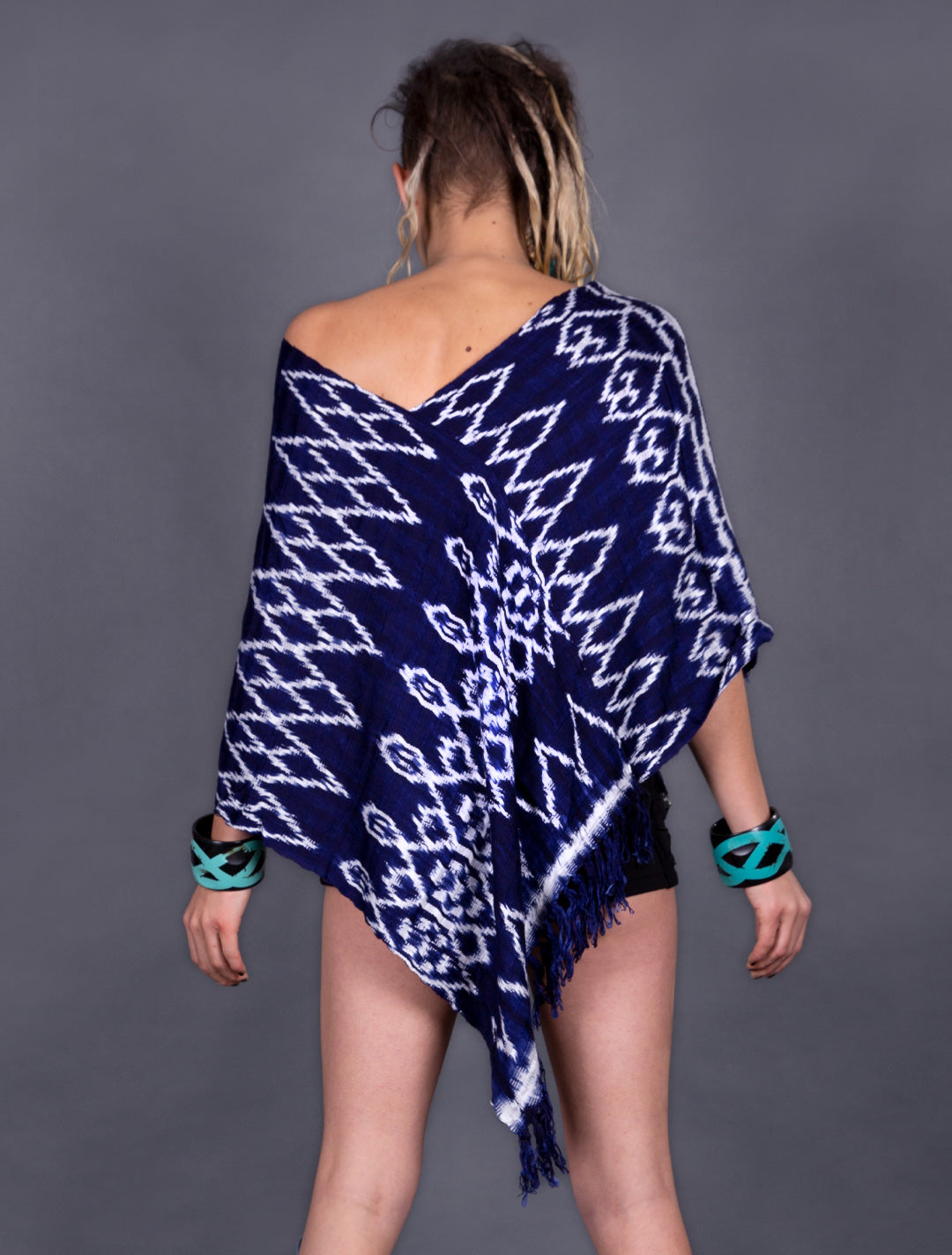 Boho Poncho Jaspe - Psylo Fashion