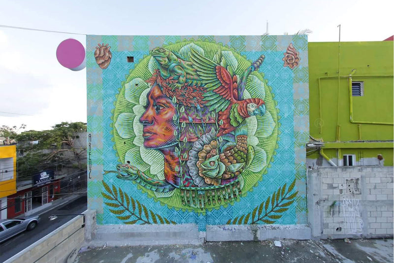 Street He[ART]: Psylo Supporting Playa del Carmen's Calles Corazón