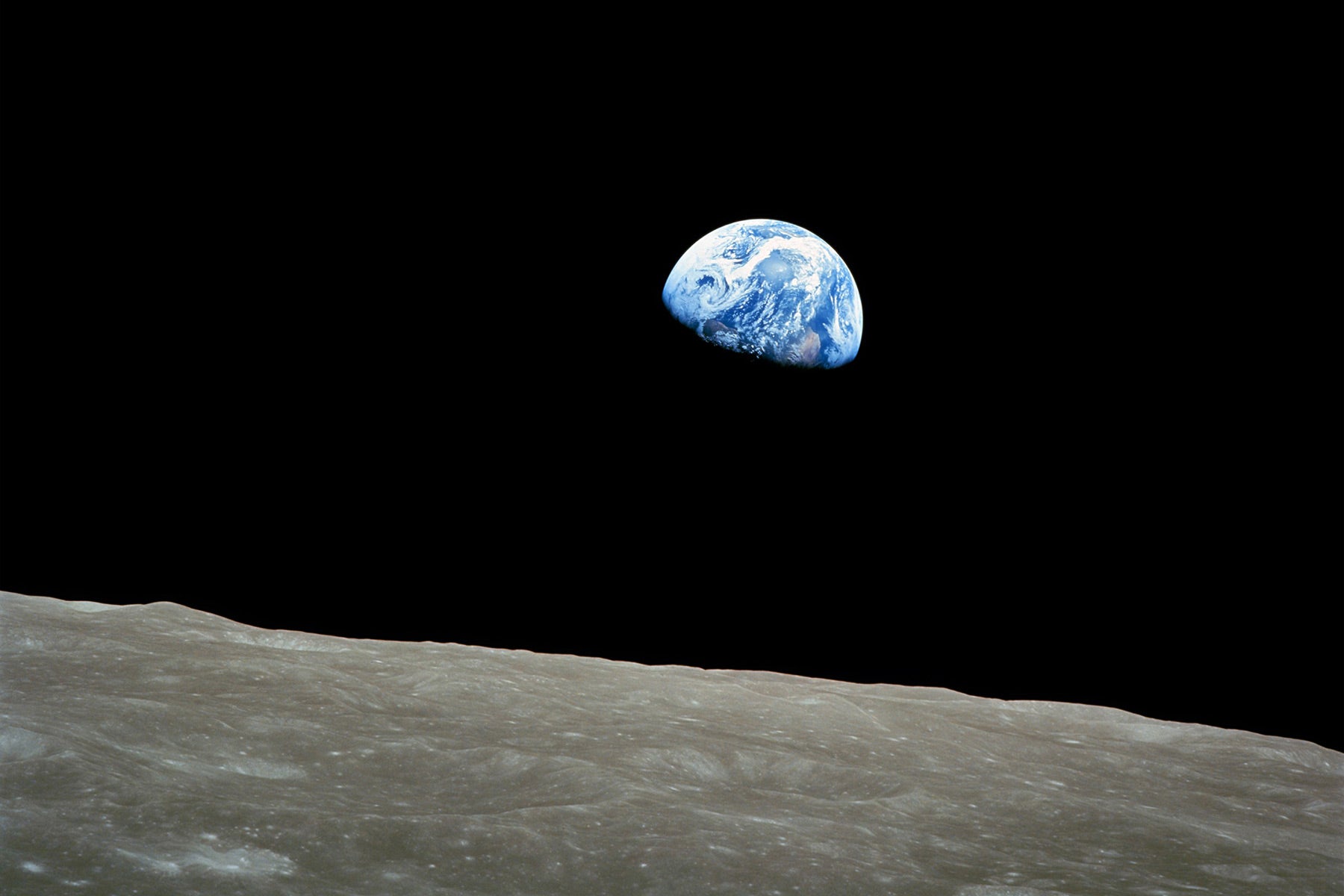 Earthrise by NASA/Bill Anders inspired new perspectives of planet Earth as a closed ecosystem