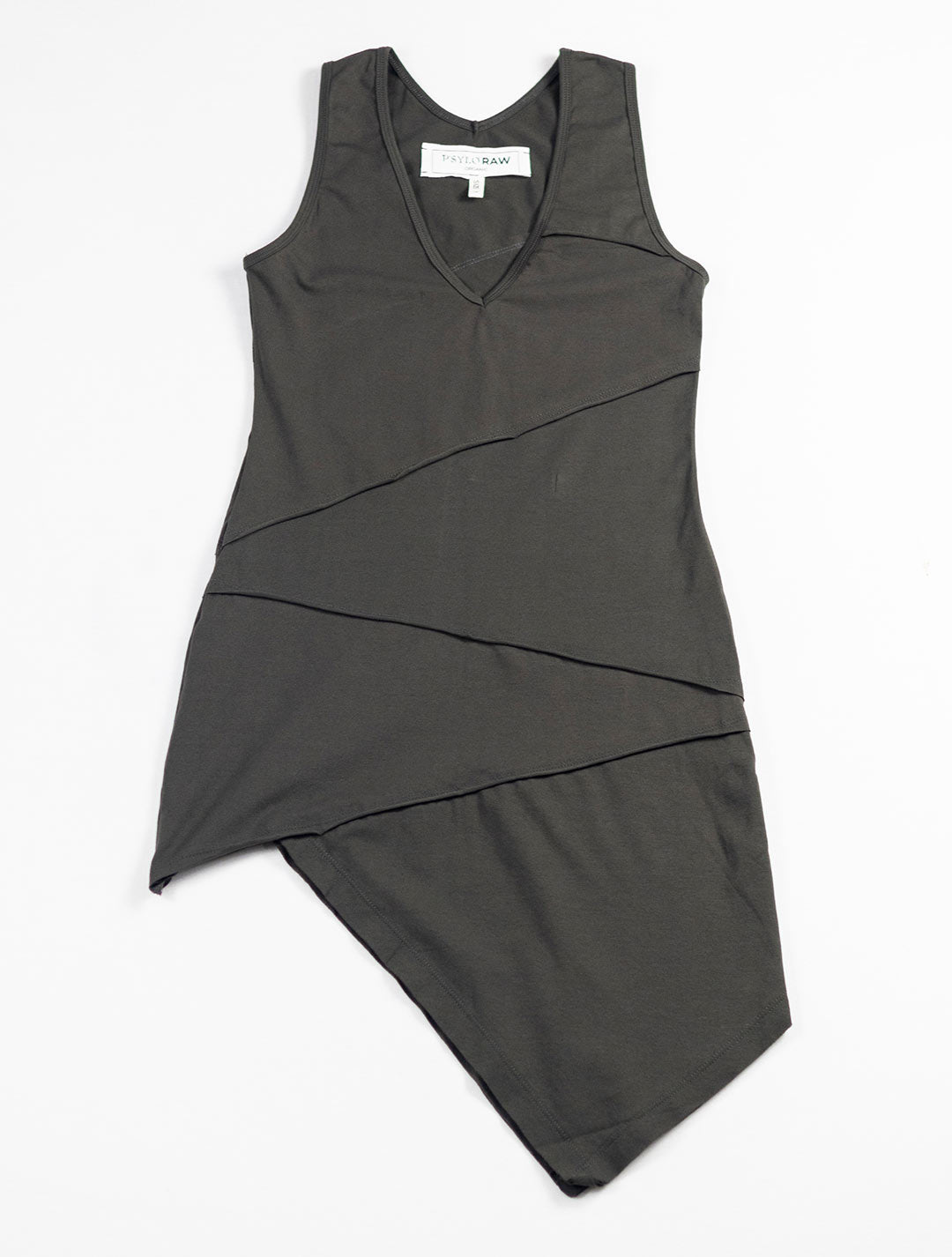 Acacia Sleeveless Mini Asymmetric Dress - Psylo Fashion