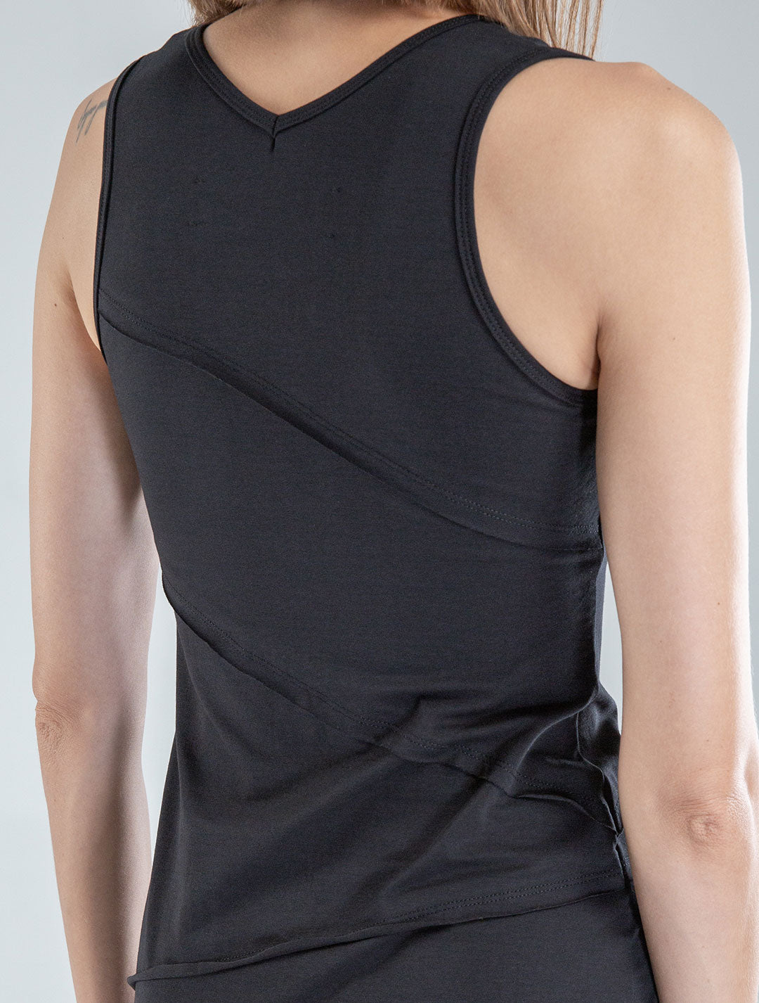 Acacia Sleeveless Mini Asymmetric Dress - Psylo Fashion