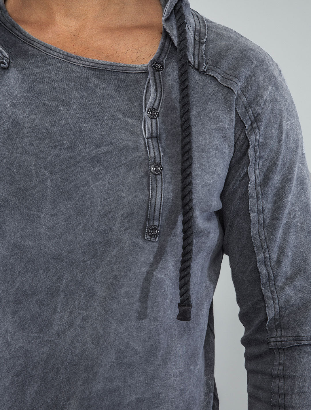 Albini Hooded Henley Sweater
