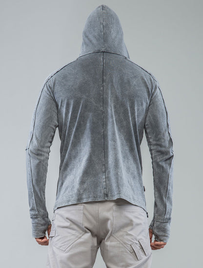 Albini Hooded Henley Sweater