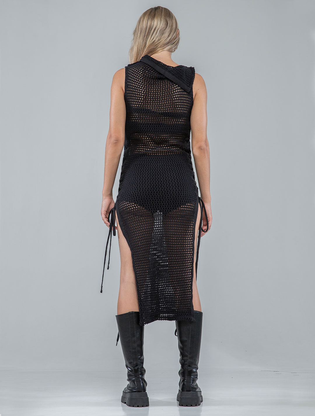 Amebix See-Through Midi Dress