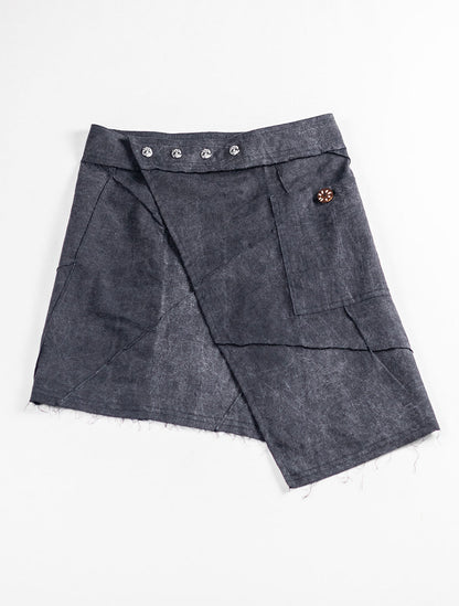 Aoki Mini Wrap Skirt - Psylo Fashion