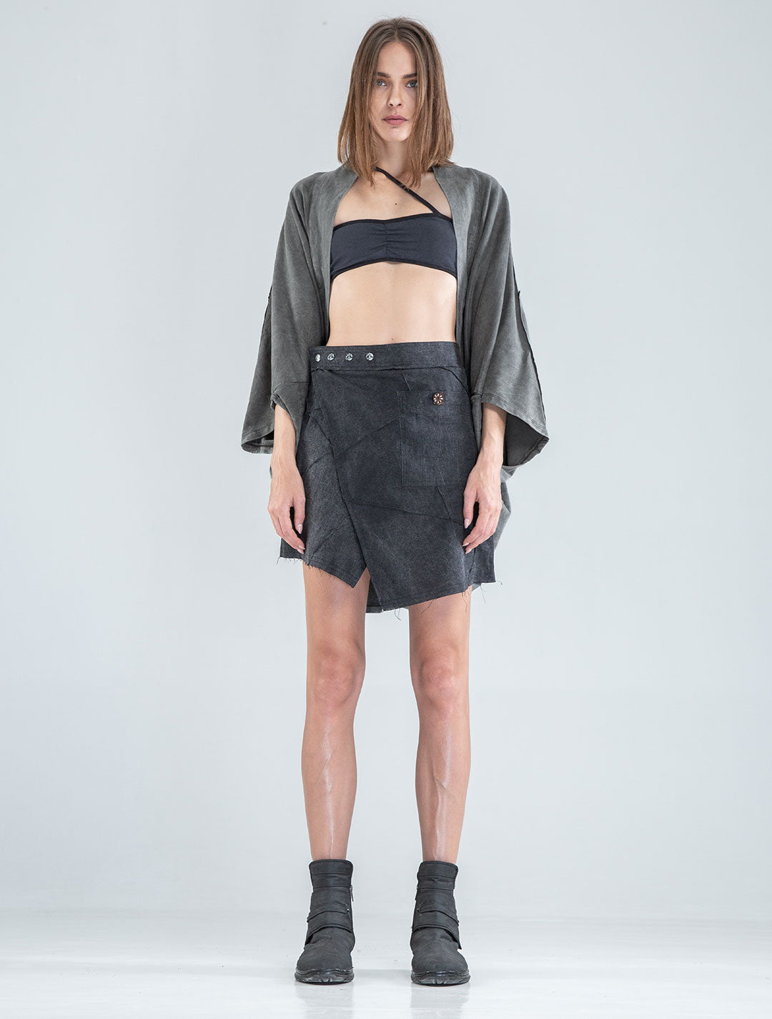 Aoki Mini Wrap Skirt - Psylo Fashion