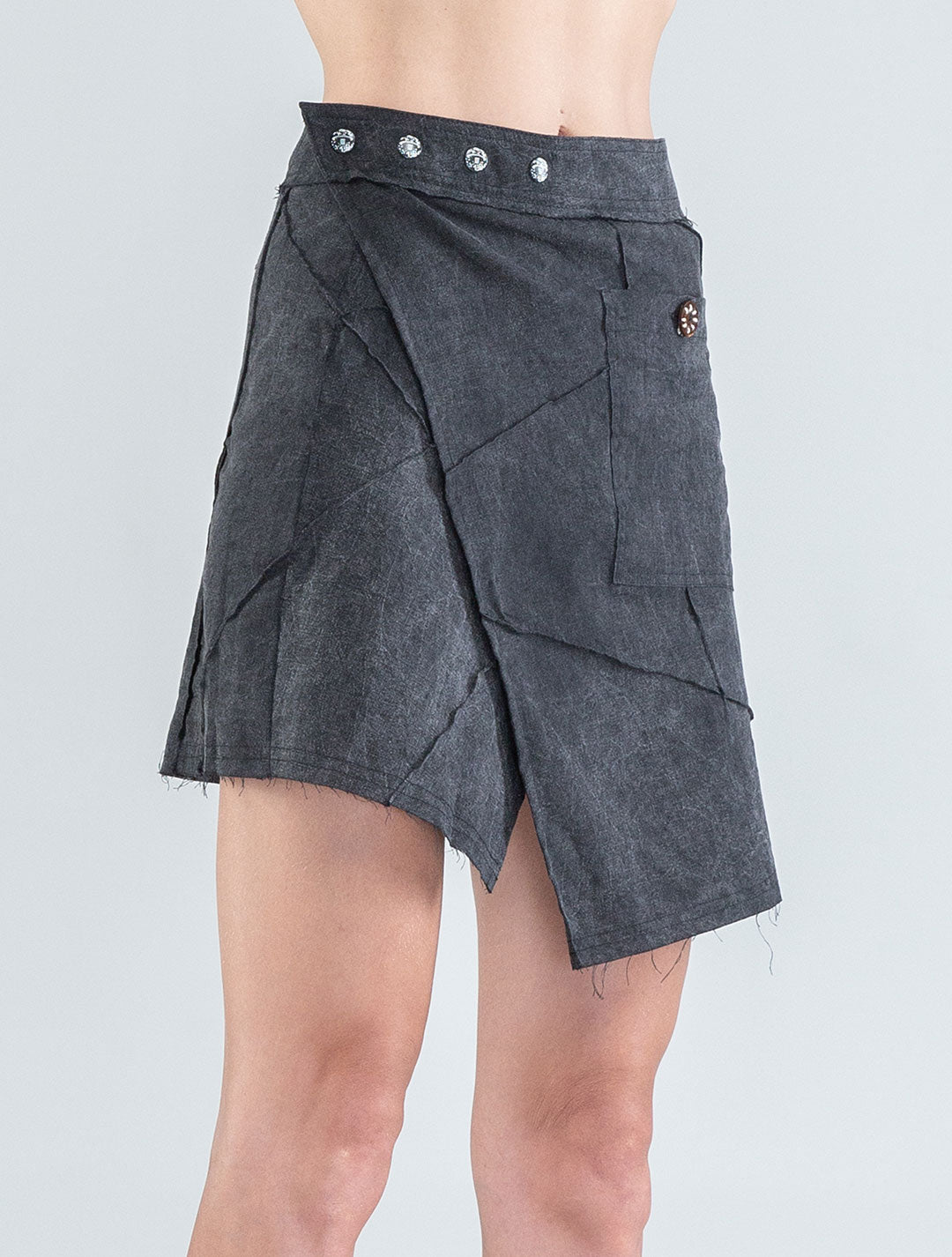 Aoki Mini Wrap Skirt - Psylo Fashion