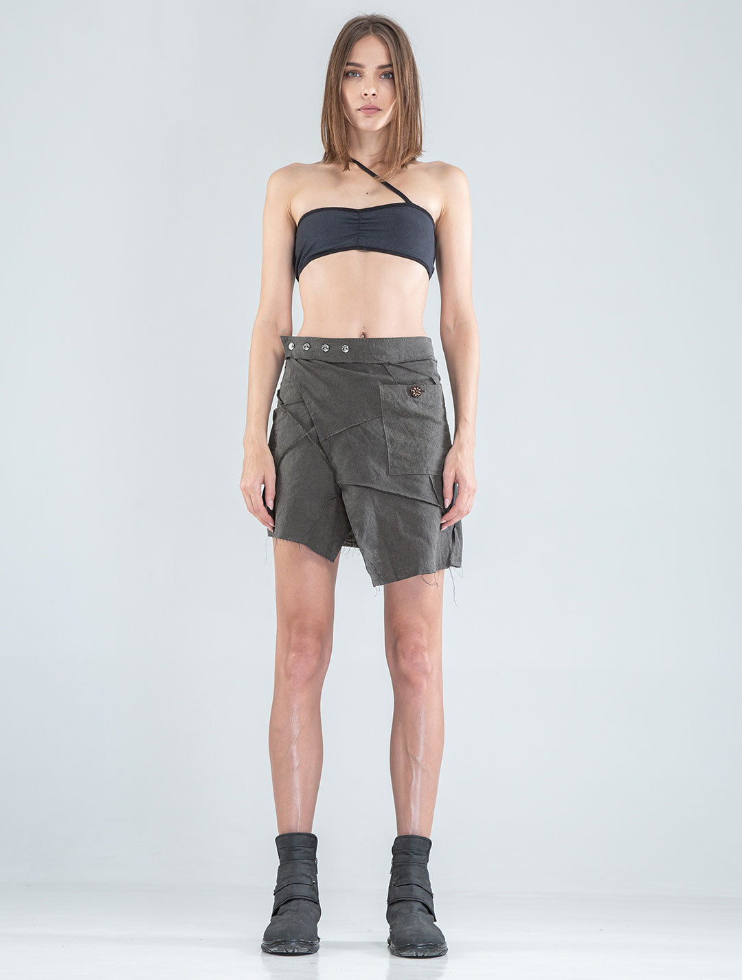 Aoki Mini Wrap Skirt - Psylo Fashion