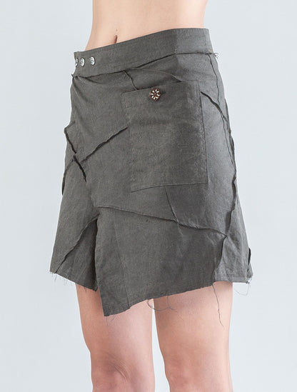 Aoki Mini Wrap Skirt - Psylo Fashion