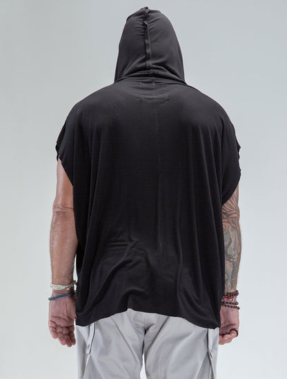 'Dragonfly' 100% Bamboo Sleeveless Hoodie - Psylo Fashion