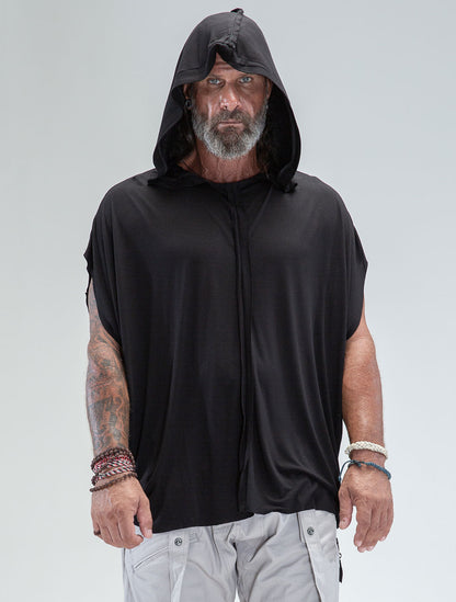 'Dragonfly' 100% Bamboo Sleeveless Hoodie - Psylo Fashion