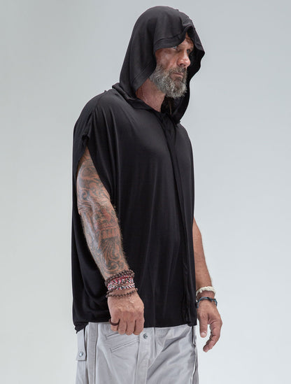 'Dragonfly' 100% Bamboo Sleeveless Hoodie - Psylo Fashion