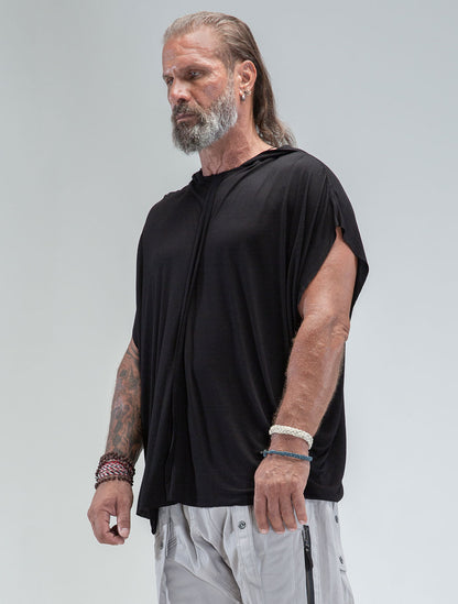 'Dragonfly' 100% Bamboo Sleeveless Hoodie - Psylo Fashion