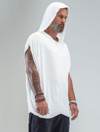 'Dragonfly' 100% Bamboo Sleeveless Hoodie - Psylo Fashion