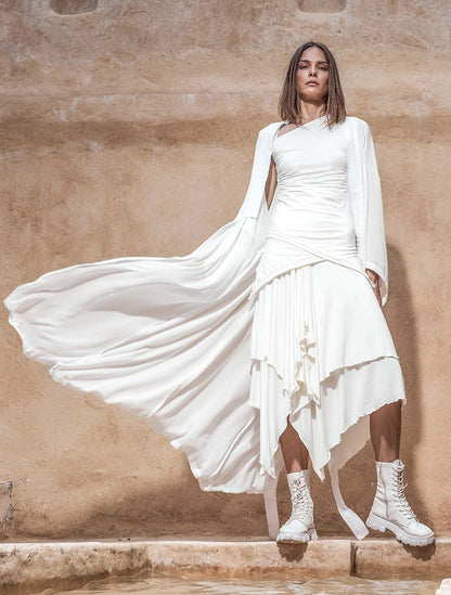 La Jupe Long Layered Skirt - Psylo Fashion